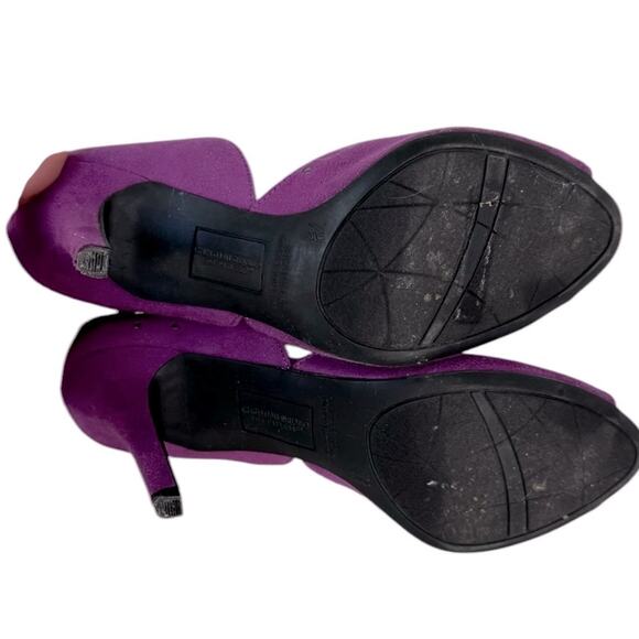 Christian Siriano Purple Stud Open Toe Women’s heels Size 7.5 - Picture 4 of 14